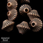 6mm Antique Copper Bicone #MPF047-General Bead
