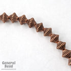9mm Antique Copper Bicone #MPF048