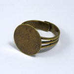 Antique Brass Ring Base with 15mm Pad #MRD013-General Bead