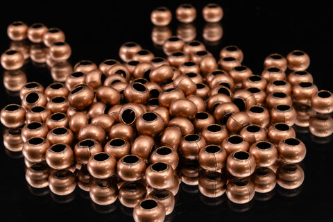 6/0 Antique Copper Plated Metal Seed Bead #MTB006