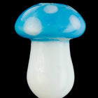 14mm Blue Glass Mushroom #MUSH003-General Bead