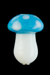 14mm Blue Glass Mushroom #MUSH003-General Bead