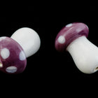 14mm Purple Glass Mushroom #MUSH005-General Bead