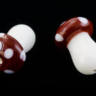 14mm Brown Glass Mushroom #MUSH006-General Bead