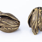 20mm x 17mm Antique Brass Tulip Bead Cap #NBF012-General Bead
