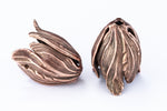 20mm x 17mm Antique Copper Tulip Bead Cap #NBF013-General Bead