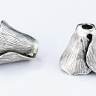 11mm x 12mm Antique Silver Poppy Bead Cap #NBF014-General Bead