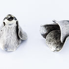 11mm x 12mm Antique Silver Poppy Bead Cap #NBF014-General Bead