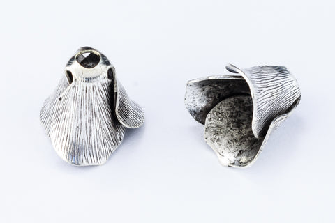 11mm x 12mm Antique Silver Poppy Bead Cap #NBF014-General Bead