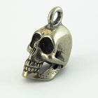 28mm Pewter Skull Charm #NBS004-General Bead