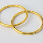 18mm Gold Smooth Round Link #NBS006-General Bead