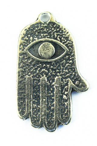 30mm Pewter Hand of Fatima Charm #NBS016-General Bead