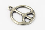 26mm Pewter Peace Sign Charm #NBS027-General Bead