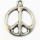 26mm Pewter Peace Sign Charm #NBS027-General Bead