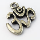 23mm Pewter Om Charm #NBS034-General Bead