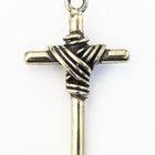 43mm Pewter Wrapped Cross #NBS036-General Bead