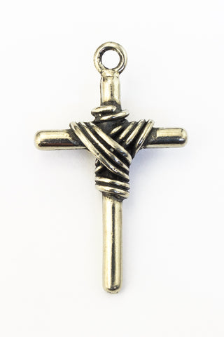 43mm Pewter Wrapped Cross #NBS036-General Bead