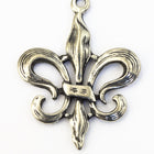 33mm Pewter Fleur de Lis Charm #NBS037-General Bead