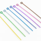1.75" 21 Gauge Color Mix Niobium Eye Pin (48 Pcs) #NFX013-General Bead