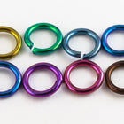 5mm Color Mix Niobium Jump Ring 20 Gauge (96 Pcs) #NFX015-5-General Bead