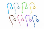 20mm Color Mix Niobium Shepherd Hook Ear Wire (48 Pcs) #NFX017-General Bead