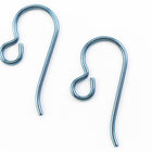 20mm Baby Blue Niobium Shepherd Hook Ear Wire #NFC017-General Bead