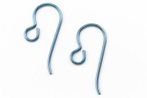 20mm Baby Blue Niobium Shepherd Hook Ear Wire #NFC017-General Bead