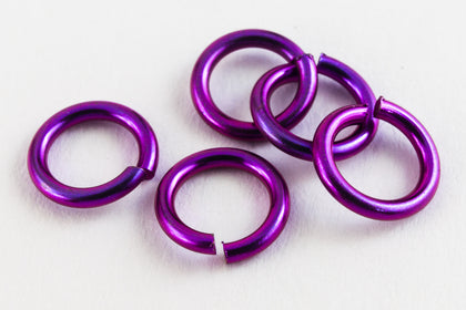 6mm Purple Niobium Jump Ring 20 Gauge #NFF015-6-General Bead