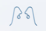 22mm Baby Blue Niobium Angular Ear Wire #NFO017-General Bead