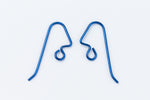 22mm Dark Blue Niobium Angular Ear Wire #NFQ017-General Bead