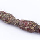 15mm Dark Coral Picasso Owl Bead #OWL001-General Bead