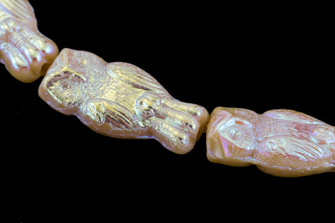 15mm Beige AB Owl Bead #OWL004-General Bead