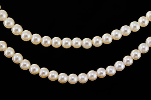 60" Strand 6mm Cultura Plastic Pearls #PAF002-General Bead