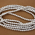 60" Strand 6mm Silver Plastic Pearls #PAF003-General Bead
