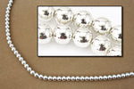 60" Strand 6mm Silver Plastic Pearls #PAF003-General Bead