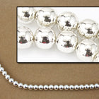 60" Strand 8mm Silver Plastic Pearls #PAH003-General Bead