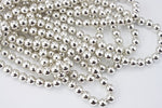 15" Strand 10mm Silver Plastic Pearls #PAI011-General Bead