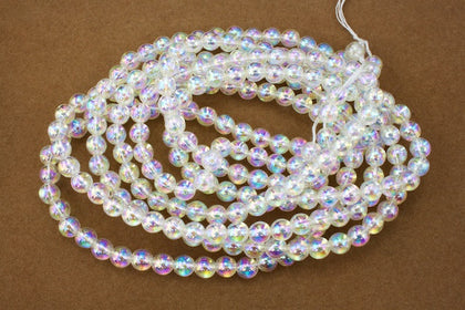 60" Strand 5mm Crystal AB Plastic Pearls #PAE007-General Bead