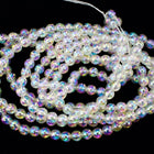 60" Strand 4mm Crystal AB Plastic Pearls #PAD008-General Bead