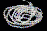 60" Strand 4mm Crystal AB Plastic Pearls #PAD008-General Bead