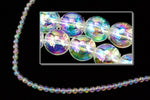 60" Strand 3mm Crystal AB Plastic Pearls #PAC008-General Bead
