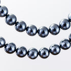 60" Strand 3mm Gunmetal Plastic Pearls #PAC010-General Bead