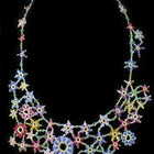 Springtime Crystal Flower Lace Necklace-General Bead