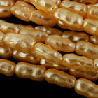 30" Strand 4mm x 7mm Peach "Biwa" Style Faux Pearls #PBW002-General Bead