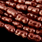 30" Strand 4mm x 7mm Copper "Biwa" Style Faux Pearls #PBW004-General Bead