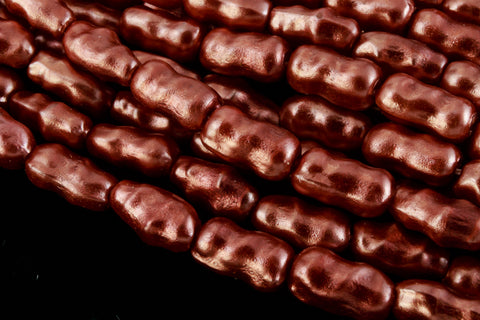 30" Strand 4mm x 7mm Copper "Biwa" Style Faux Pearls #PBW004-General Bead