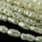 30" Strand 4mm x 7mm Cream "Biwa" Style Faux Pearls #PBW008-General Bead