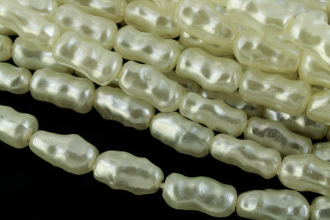 30" Strand 4mm x 7mm Cream "Biwa" Style Faux Pearls #PBW008-General Bead