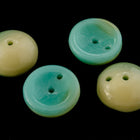 4mm x 8mm Opaque Turquoise and Cream Piggy Bead (50 Pcs) #PIG014-General Bead