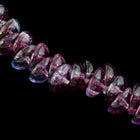 4mm x 8mm Purple/Blue Crackle Piggy Bead (50 Pcs) #PIG020-General Bead